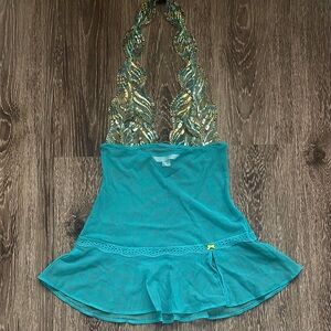 Rare Vintage Victoria’s Secret Mesh Slip Dress/Halter Top